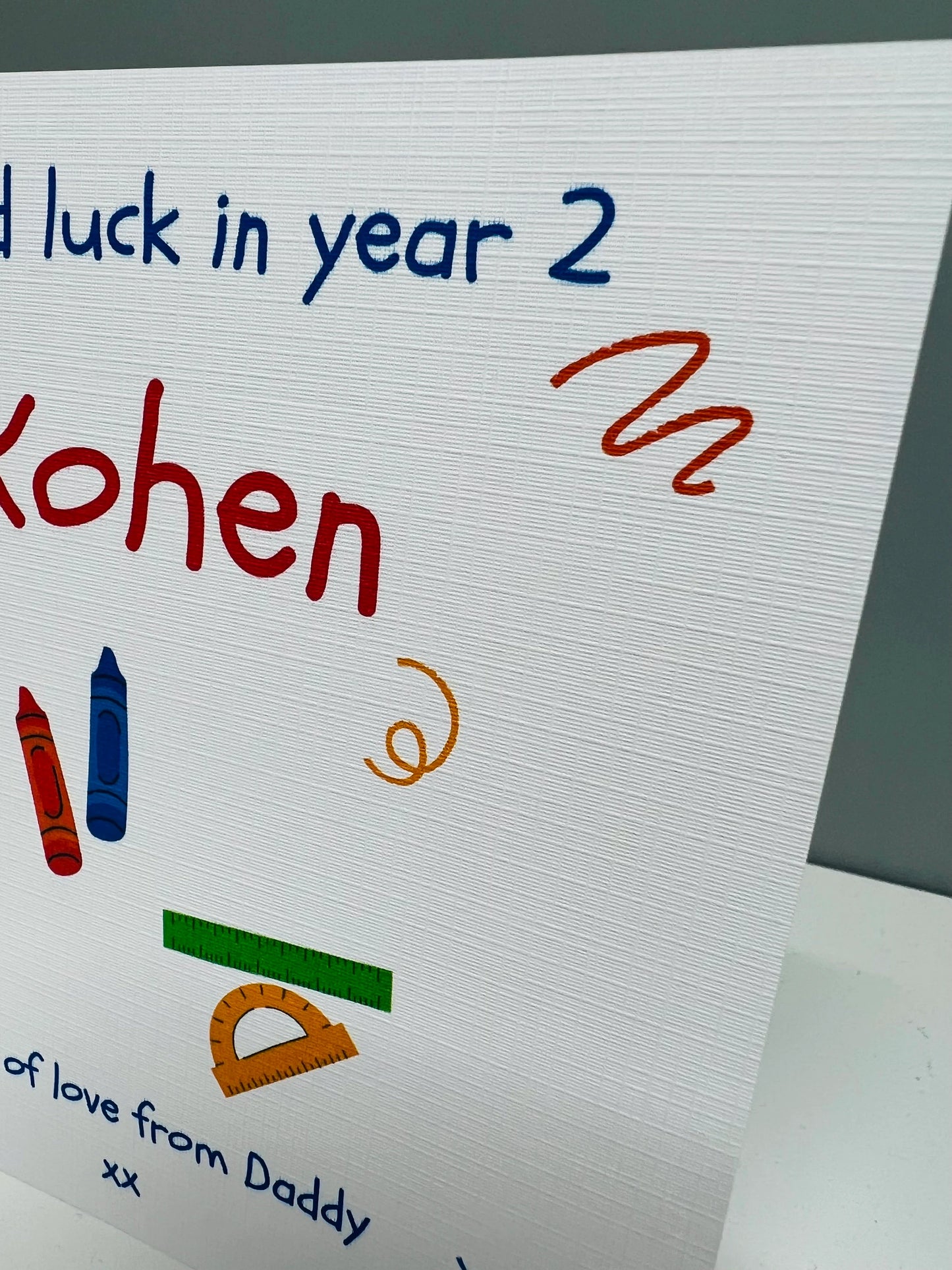 New school good luck card. Back to school. New school card. Good luck in your new school card. have the best first day